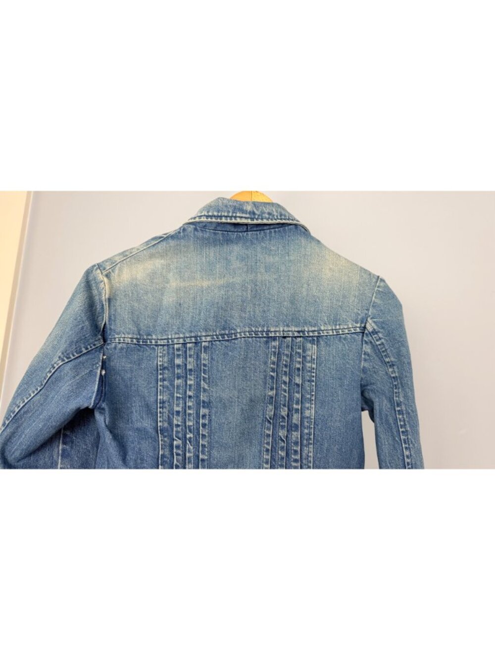 Landlubber Vintage Denim Jacket With Button Front & Pockets USA Made Womens XS - Picture 14 of 16
